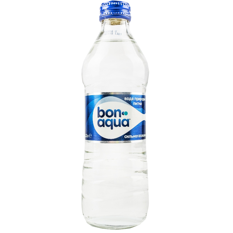 Вода питна BONAQUA, сильногазована, 0,33л